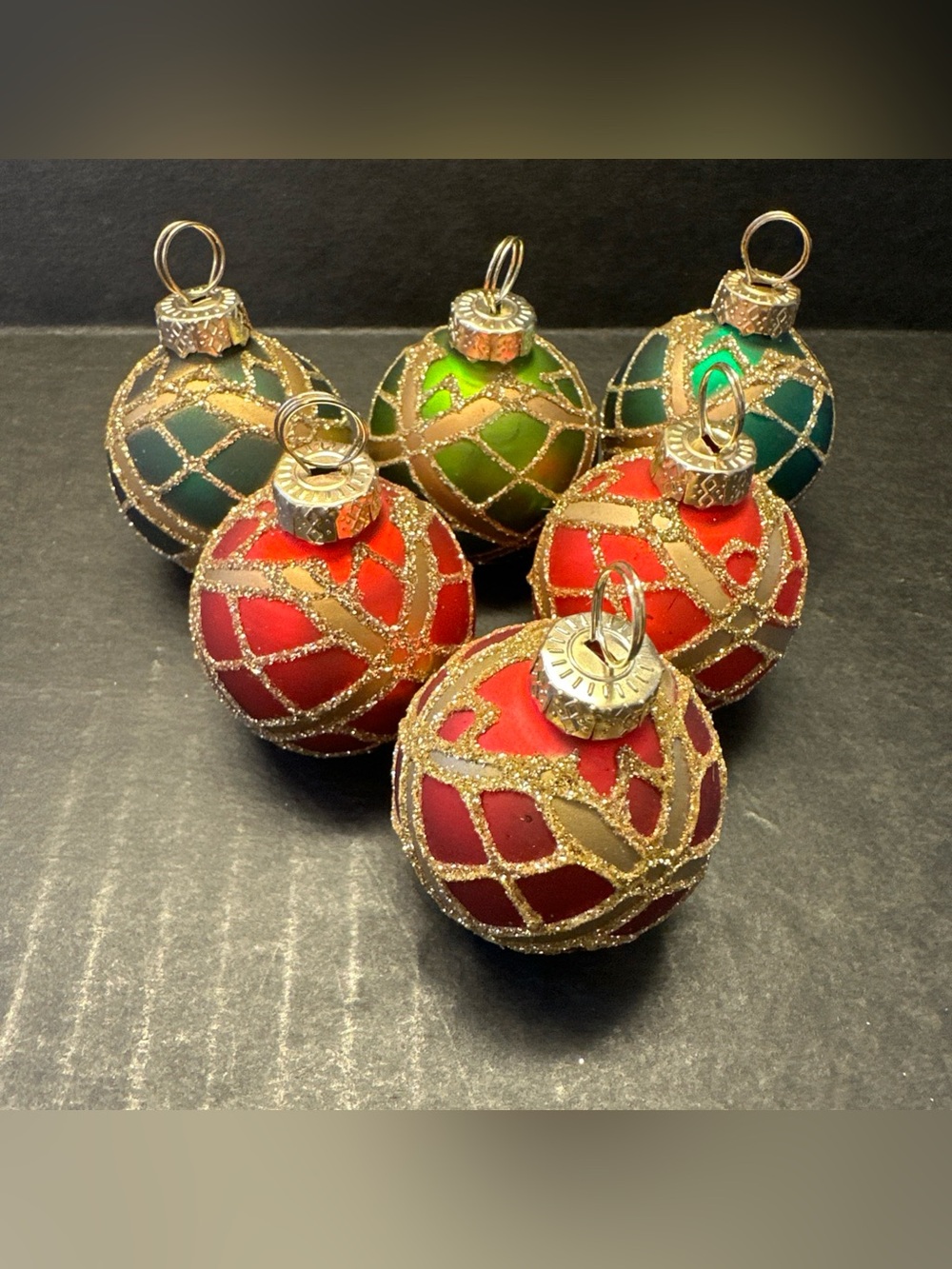 Vintage Target Christmas Ornament Name Card Holders Set of 6 Holiday Table Decor